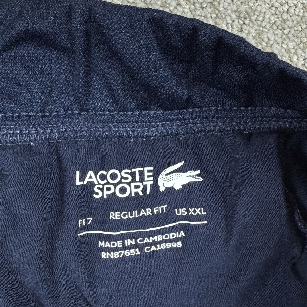 Lacoste Sport Men's 2XL Regular Fit Blue Jogger Sweatpants - Picture 7 of 8